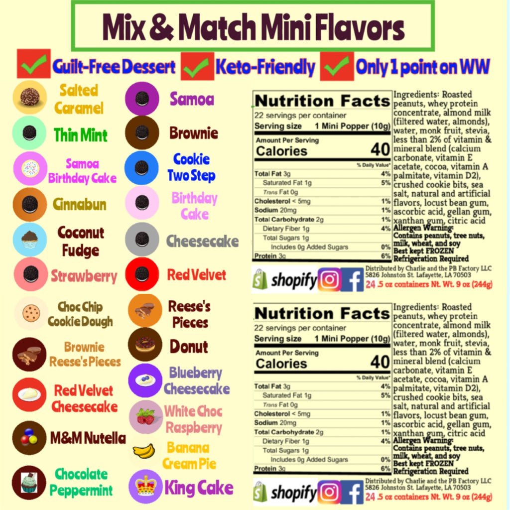 *Mini* Popper Mix and Match Pack